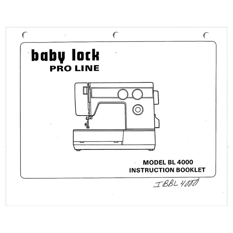 Babylock BL4000 Instruction Manual image # 121577