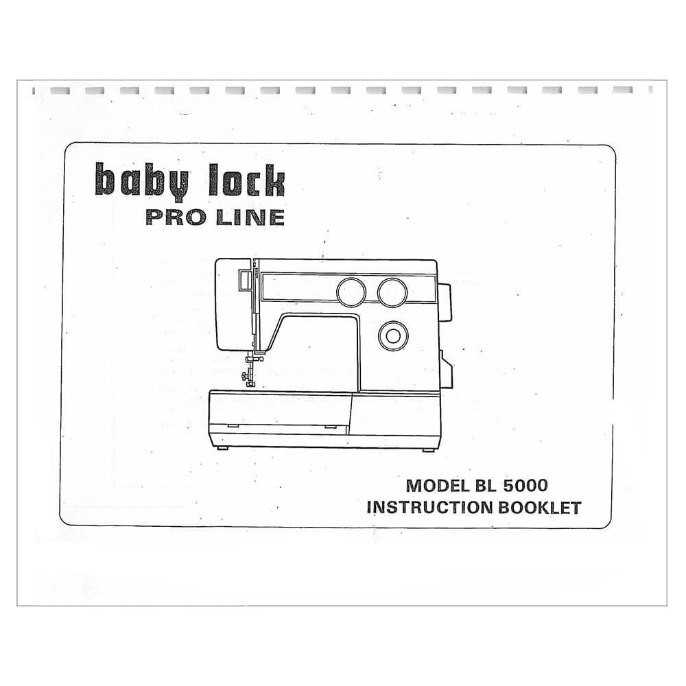 Babylock BL5000 Instruction Manual image # 121582