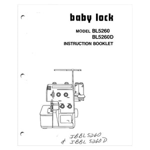Babylock BL5260D Instruction Manual image # 121592