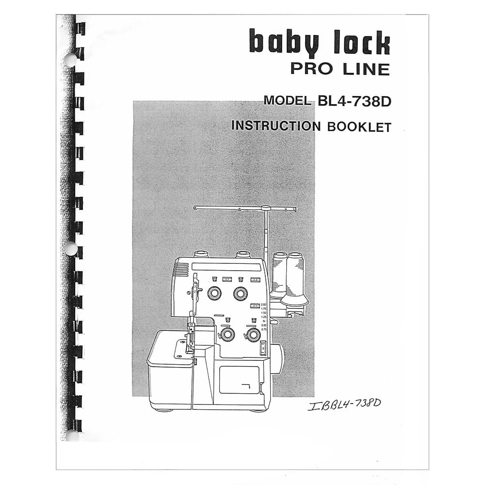 Babylock BL4-738D Instruction Manual image # 121680