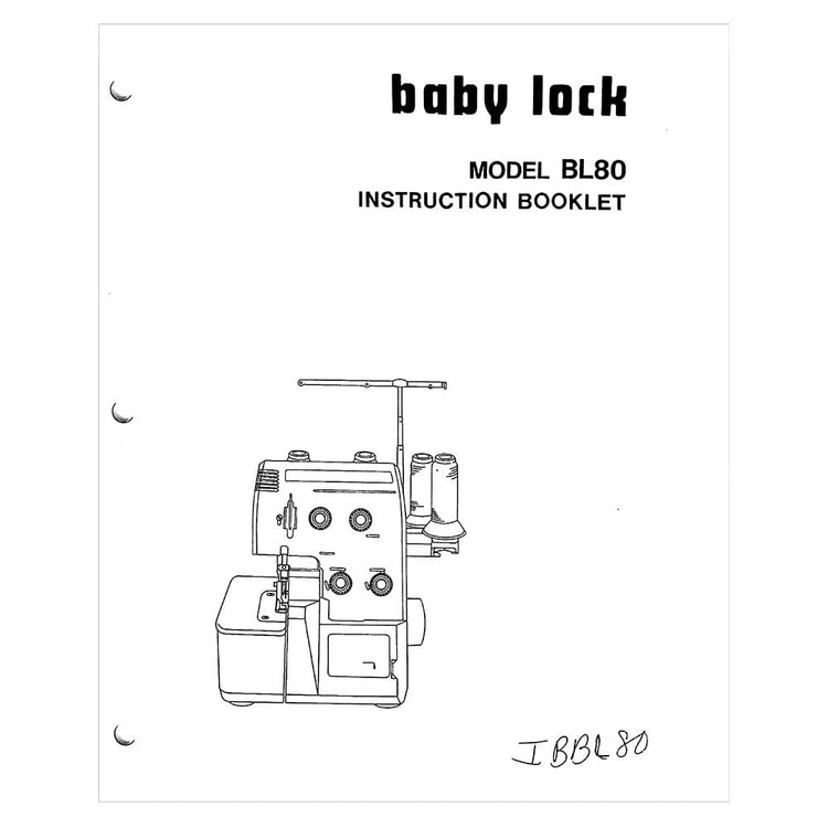 Babylock BL80 Instruction Manual image # 121701