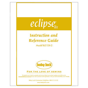 Babylock Eclipse BLE1DX-2 Instruction Manual image # 121964