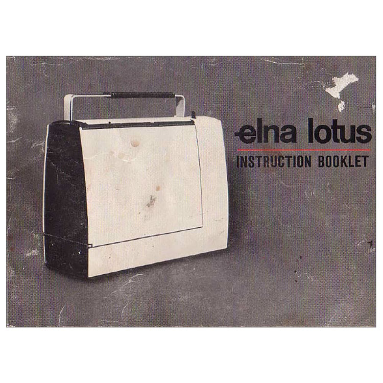 Elna 15 Lotus Series Instruction Manual image # 119770