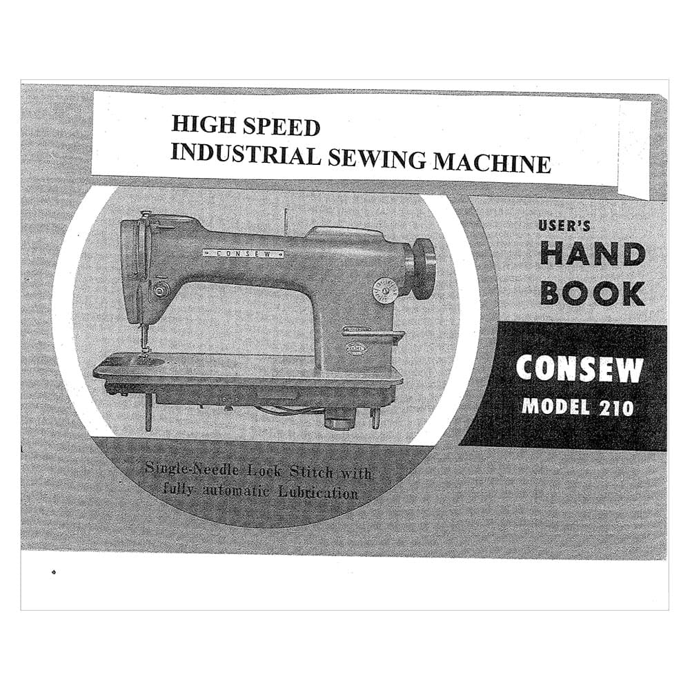 Consew 210 Instruction Manual image # 119757