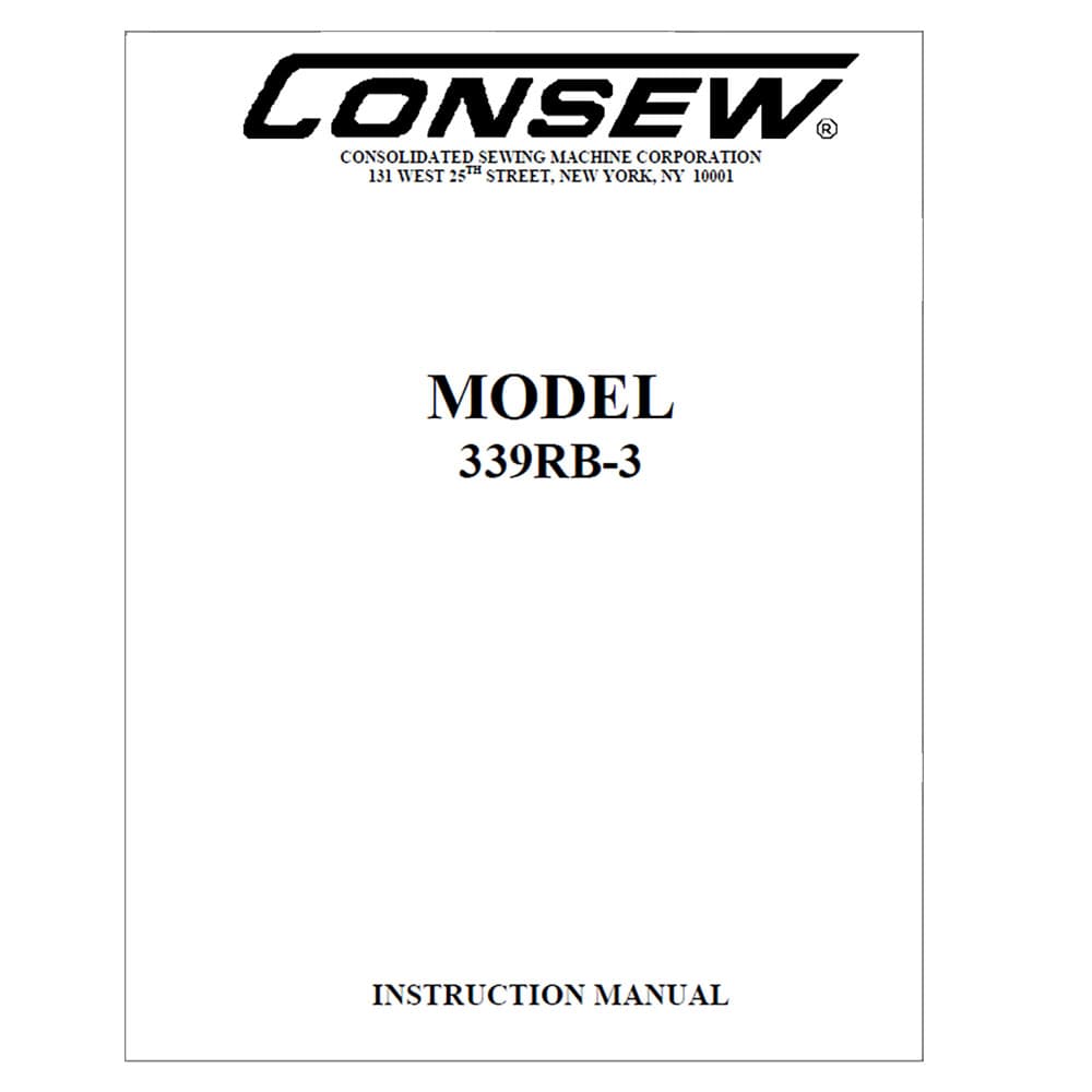 Consew 339RB-3 Instruction Manual image # 118889