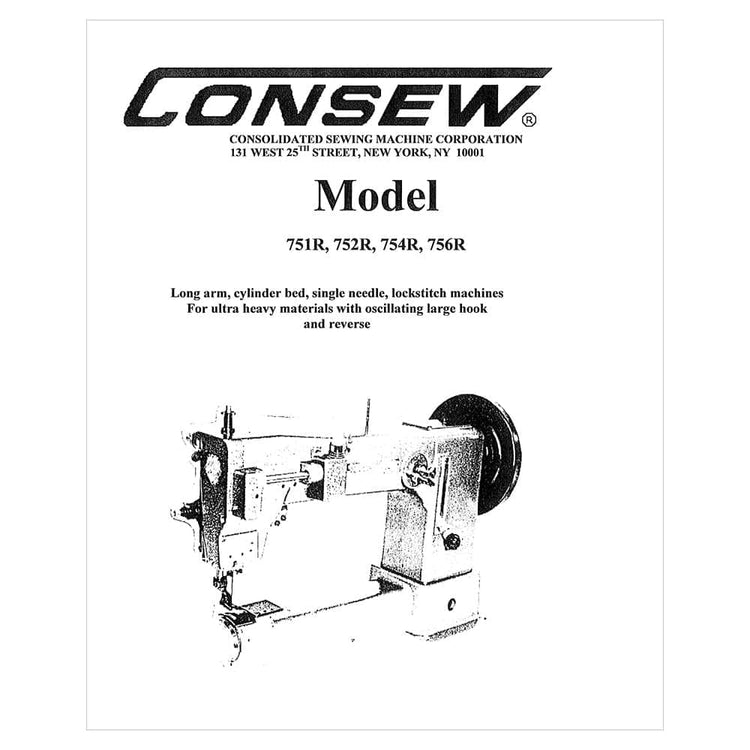 Consew 752R Instruction Manual image # 118993
