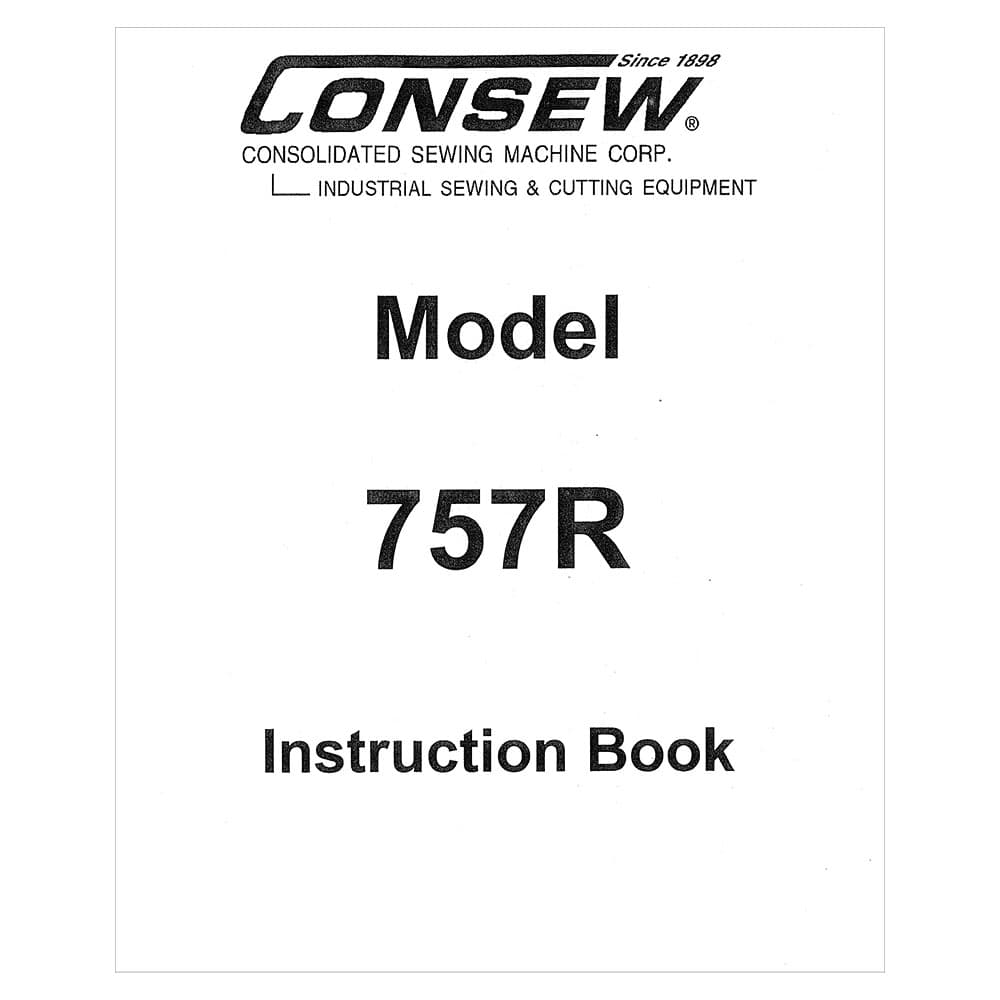 Consew 757R Instruction Manual image # 118998