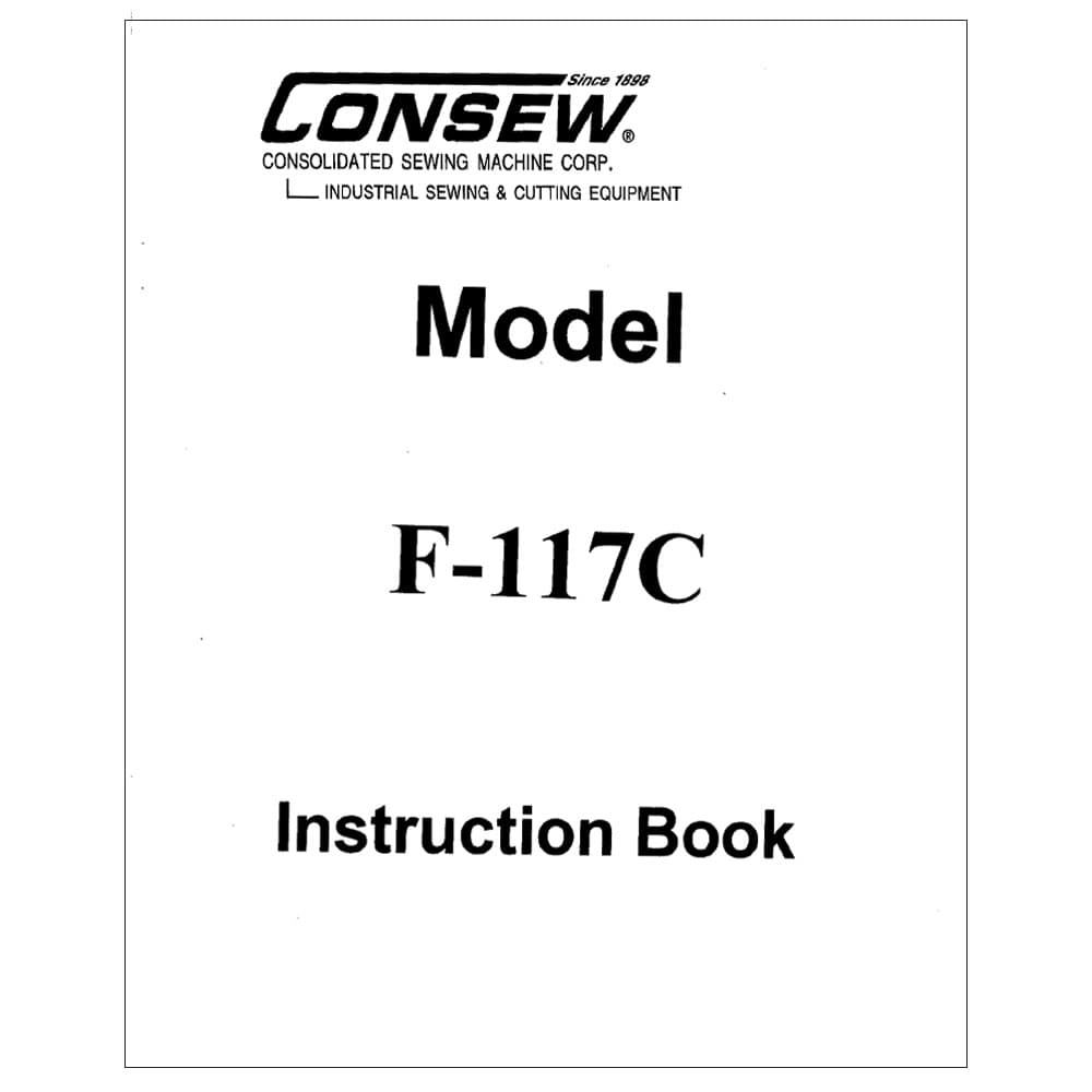 Consew F-117C Instruction Manual image # 119492