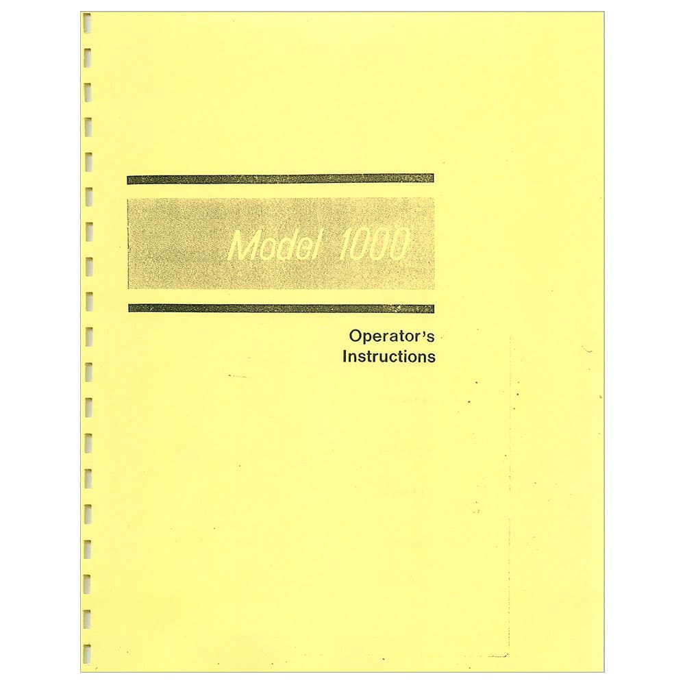 Elna 1000 Instruction Manual image # 119035