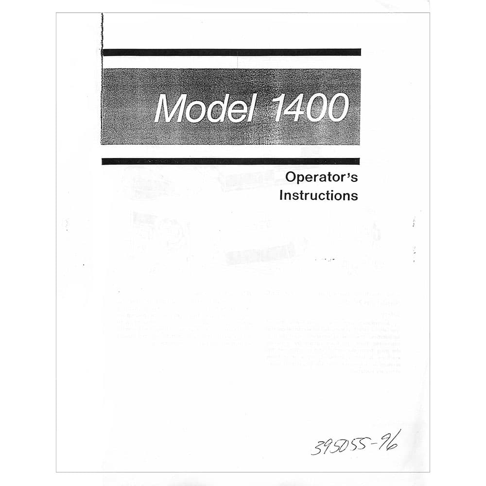 Elna 1400 Instruction Manual image # 119063