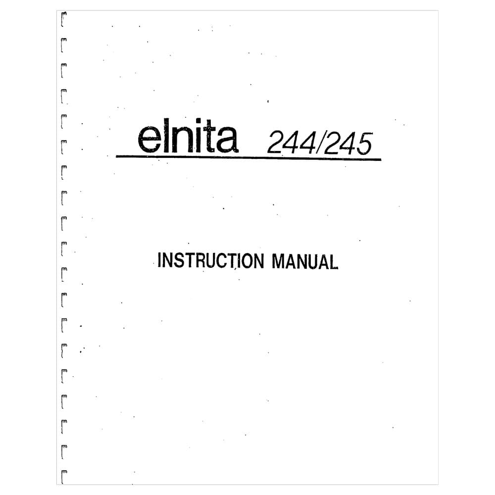 Elna Elnita 245 Instruction Manual image # 119136