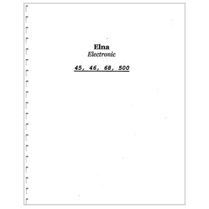 Elna Jubilee Electronic 45 Instruction Manual image # 119373