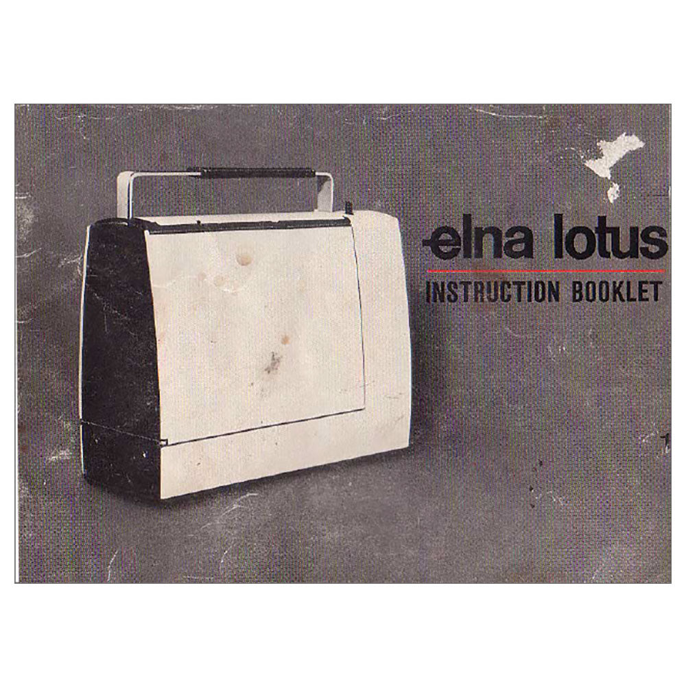 Elna 25 Lotus Series Instruction Manual image # 119450