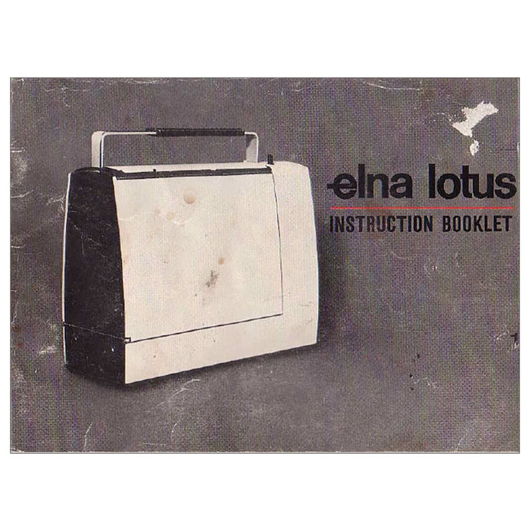 Elna 34 Lotus Series Instruction Manual image # 119464