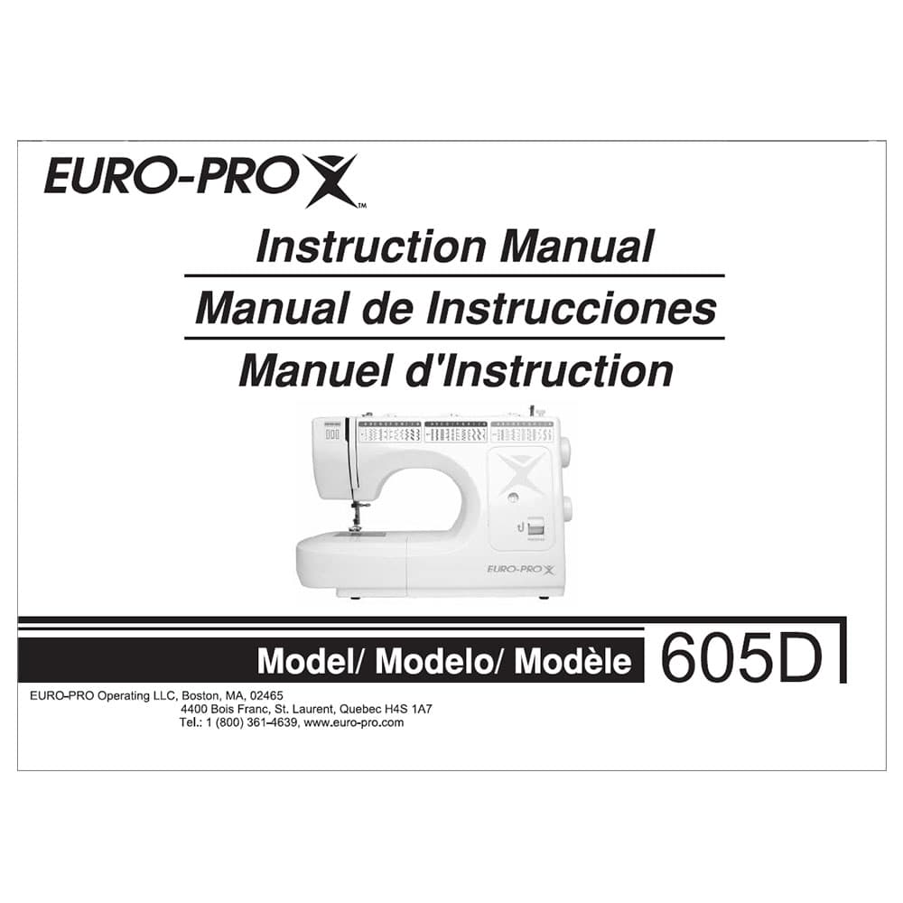Euro Pro 605D Instruction Manual image # 119874