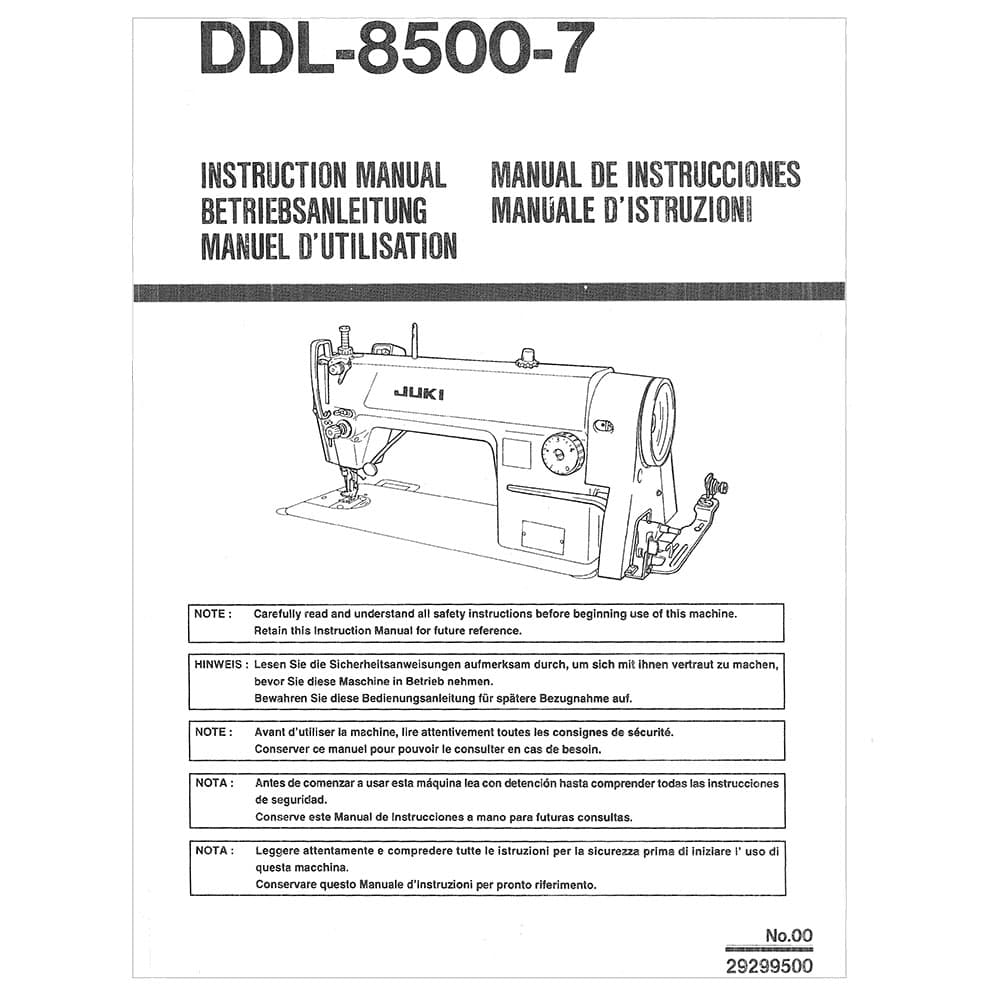 Juki DDL-8500-7 Instruction Manual image # 120642