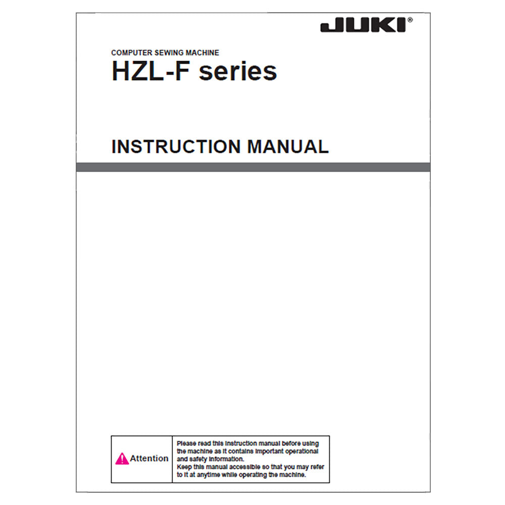 Juki HZL-F Instruction Manual image # 120587