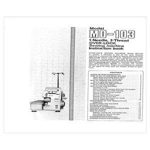 Juki MO-103 Instruction Manual image # 120657