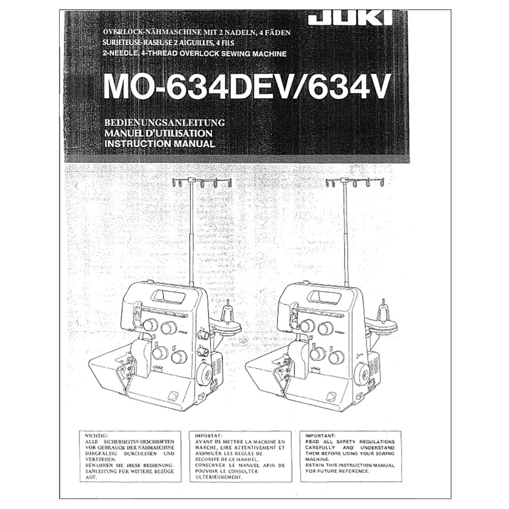 Juki MO-634DEV Instruction Manual image # 120593