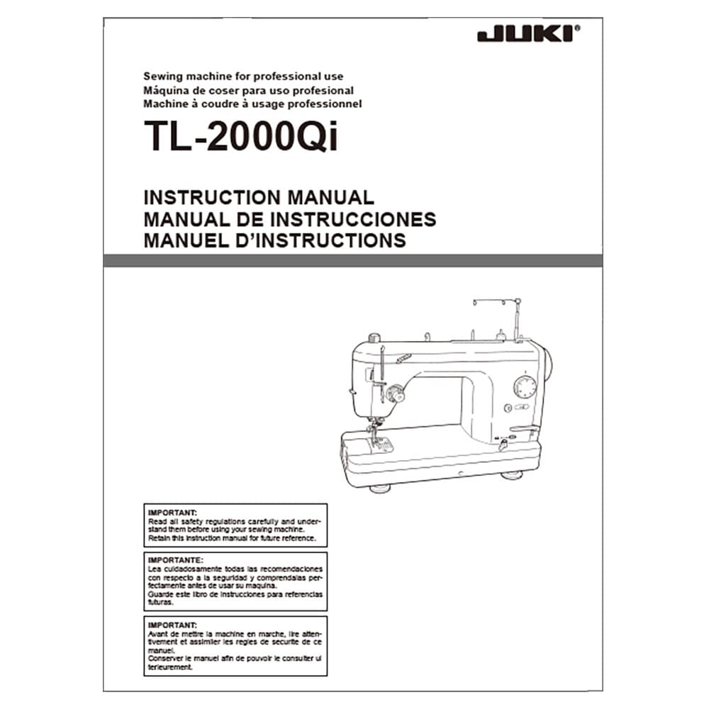 Juki TL2000Qi Instruction Manual image # 120599
