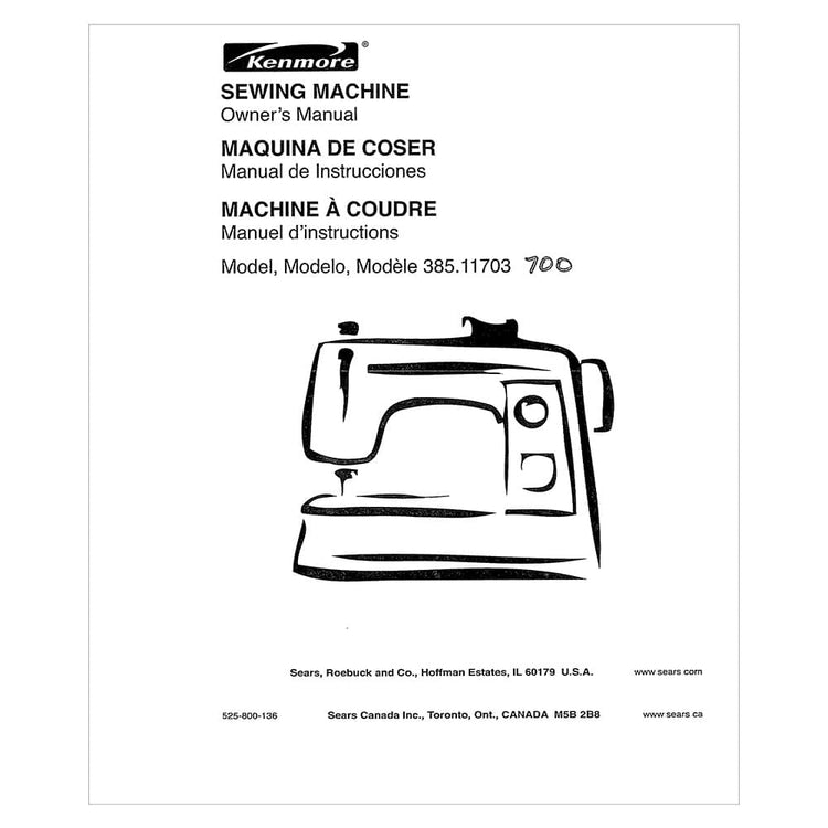 Kenmore 385.11703700 Instruction Manual image # 121081