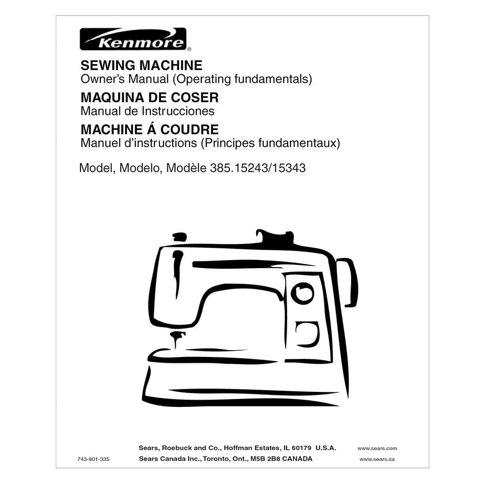 Kenmore 385.15243600 Instruction Manual image # 121170