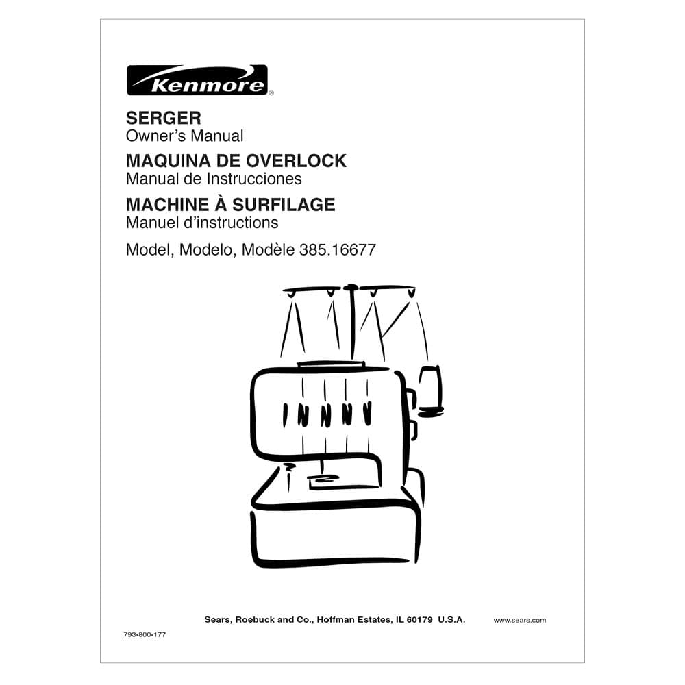 Kenmore 385.16677 Models Instruction Manual image # 121224