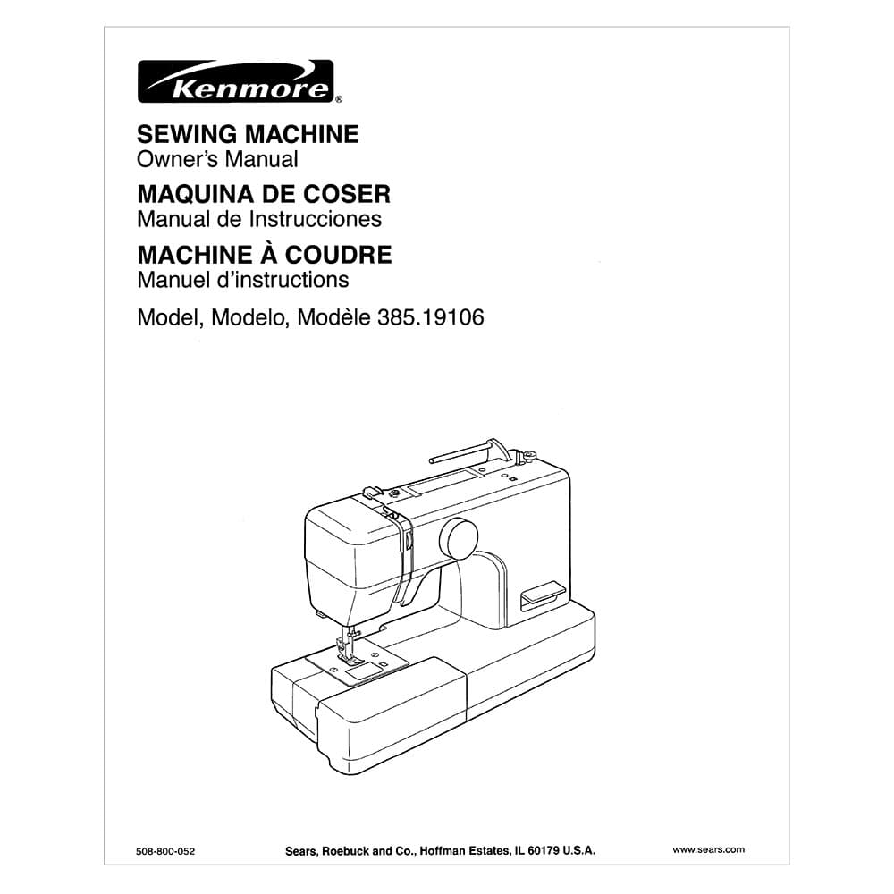 Kenmore 385.19106 Models Instruction Manual image # 121308
