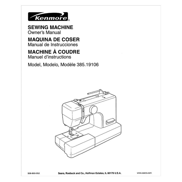 Kenmore 385.19106 Models Instruction Manual image # 121308