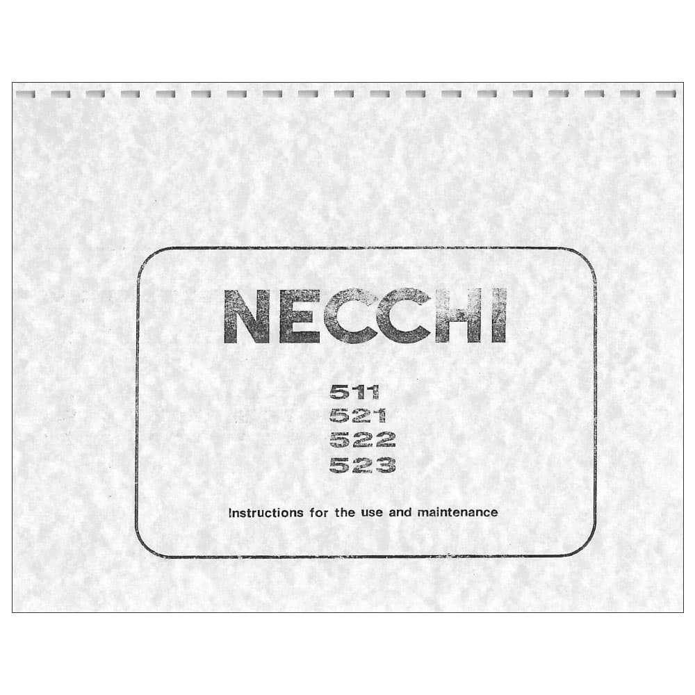 Necchi 511 Instruction Manual image # 117070