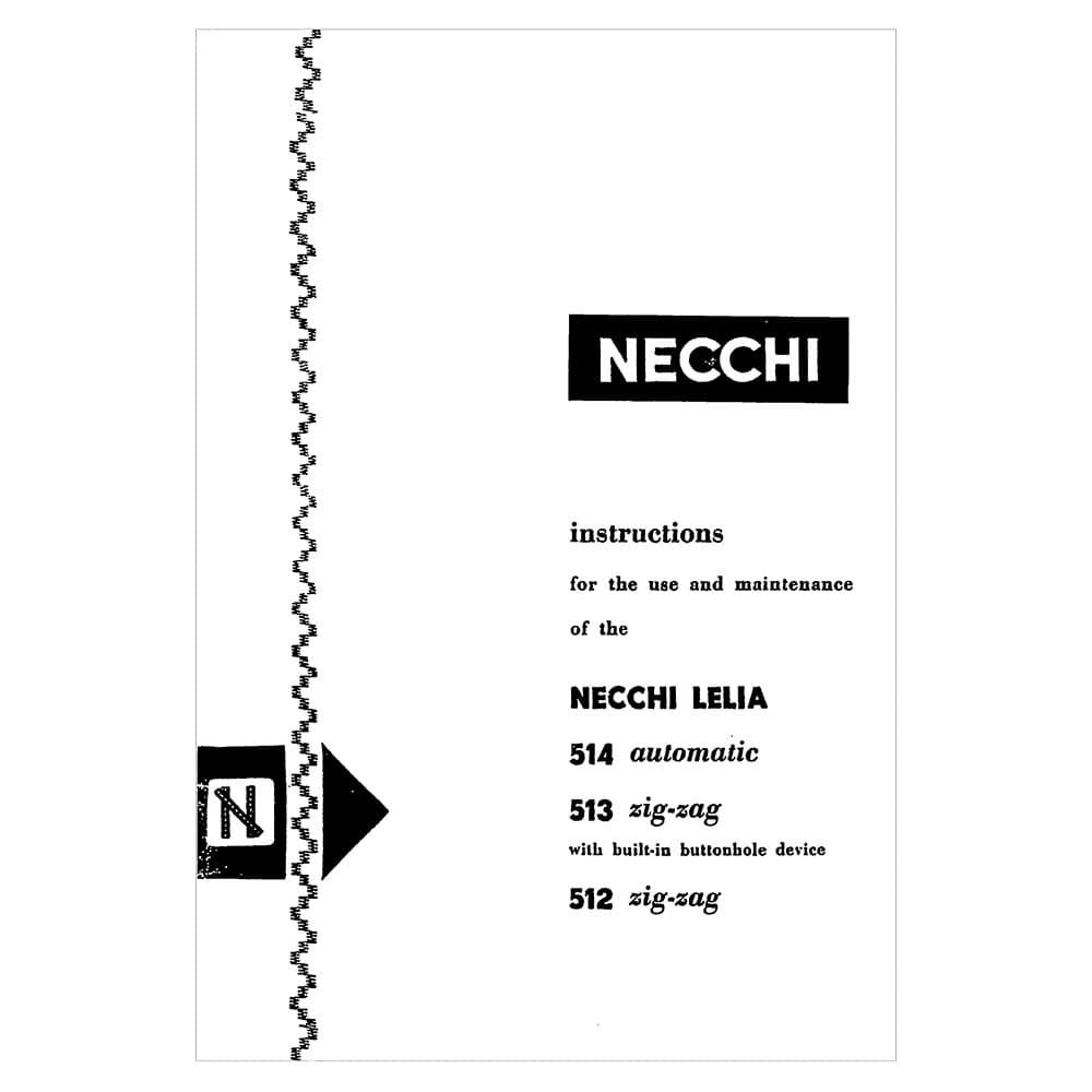 Necchi 512 Instruction Manual image # 121461
