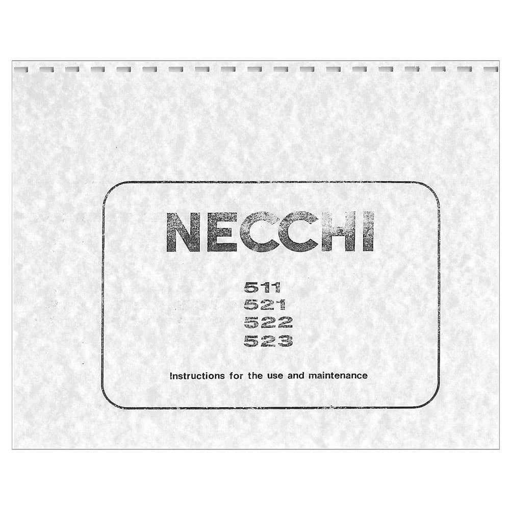 Necchi 522 Instruction Manual image # 121468