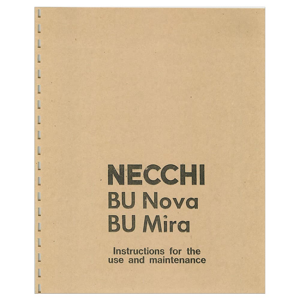 Necchi BU Mira Instruction Manual image # 122185
