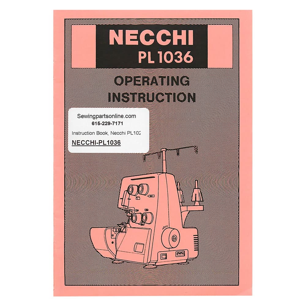 Necchi PL1020 Serger Instruction Manual image # 121480