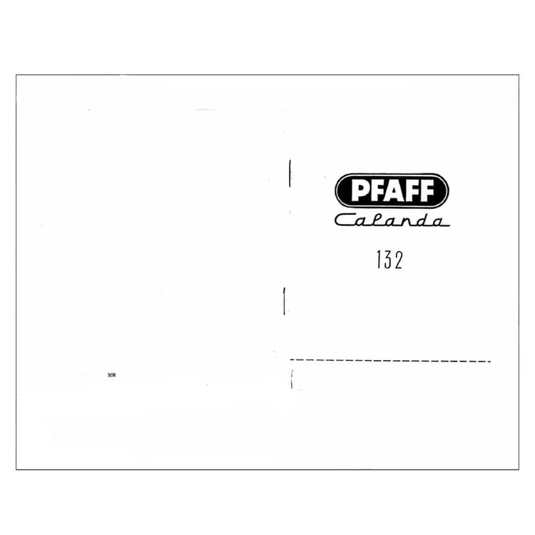 Pfaff Calanda 132 Instruction Manual image # 122395