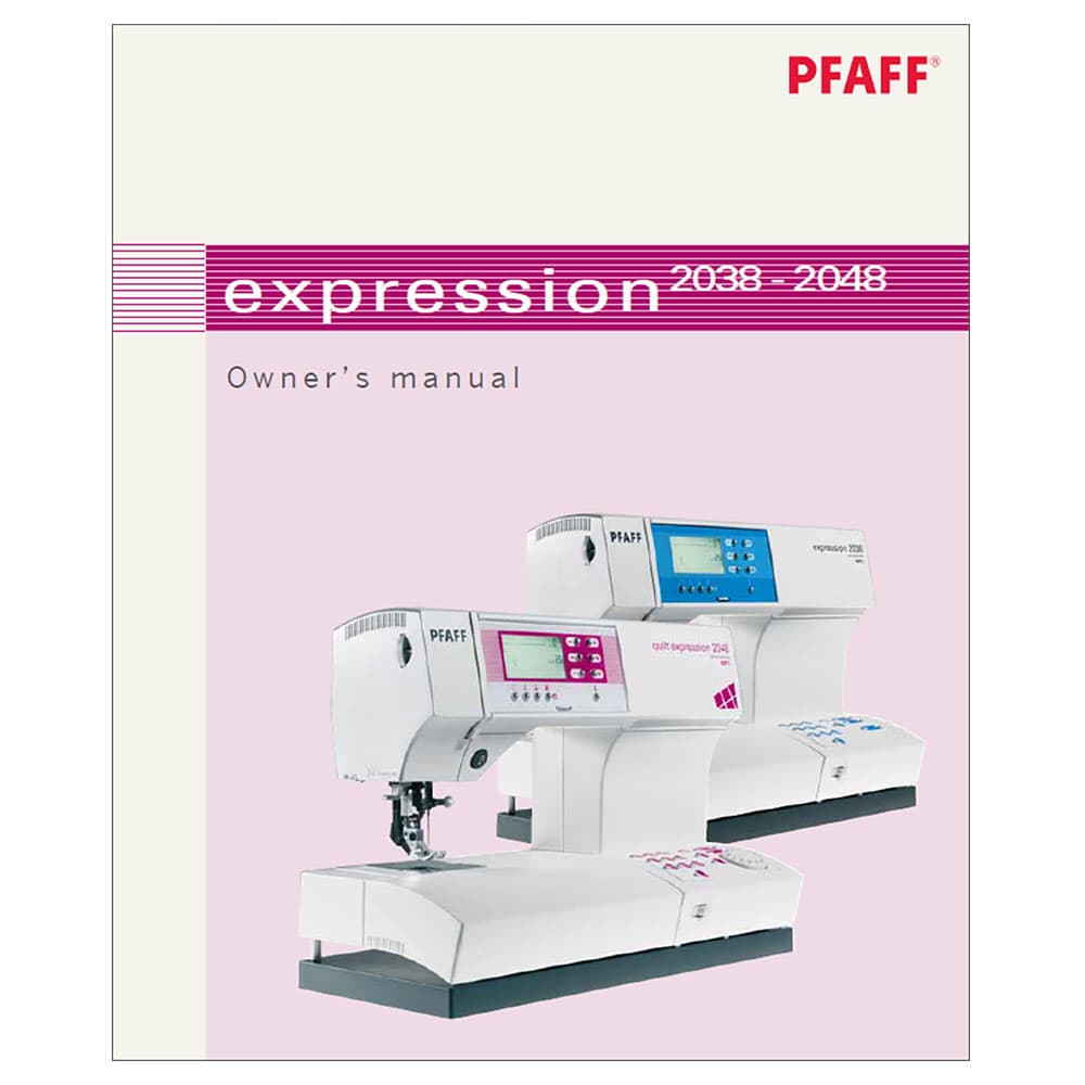 Pfaff Expression 2038 Instruction Manual image # 122496