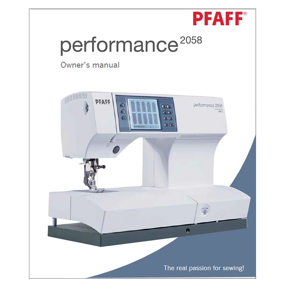 Pfaff Performance 2058 Instruction Manual image # 123316