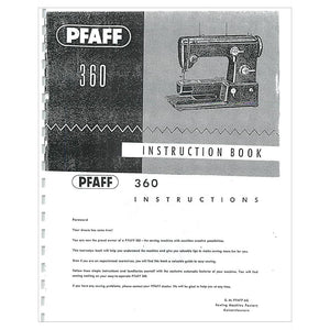 Pfaff 360 Instruction Manual image # 122681