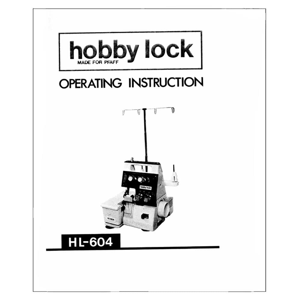 Pfaff Hobbylock 604 Instruction Manual image # 122903