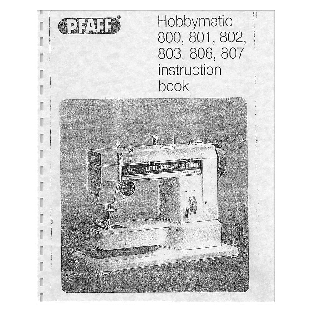 Pfaff Hobbymatic 800 Instruction Manual image # 123116
