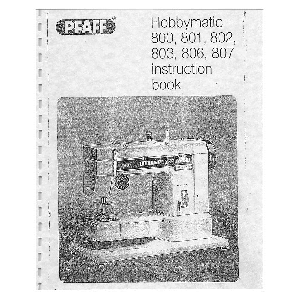 Pfaff Hobbymatic 803 Instruction Manual image # 123123