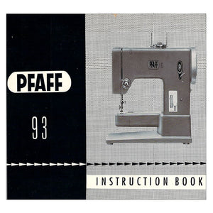 Pfaff 93 Instruction Manual image # 123148