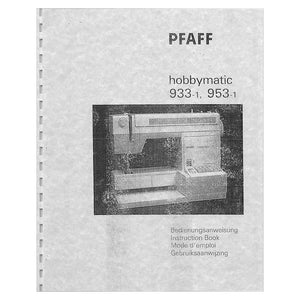 Pfaff Hobbymatic 933 Instruction Manual image # 123150