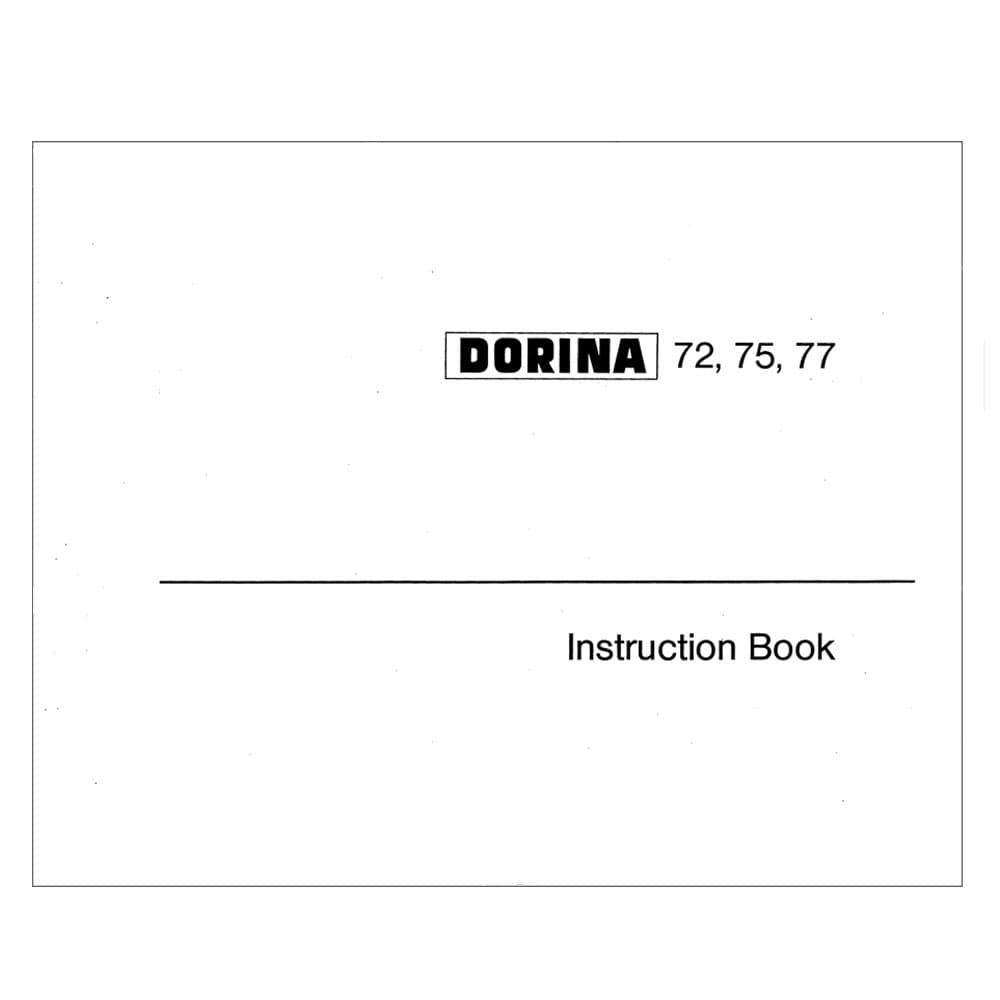 Pfaff Dorina 77 Instruction Manual image # 123090