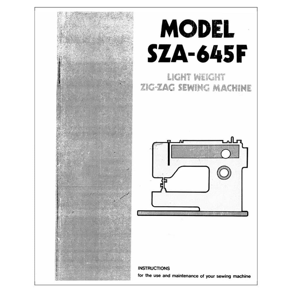 Pfaff SZA-645F Instruction Manual image # 123384