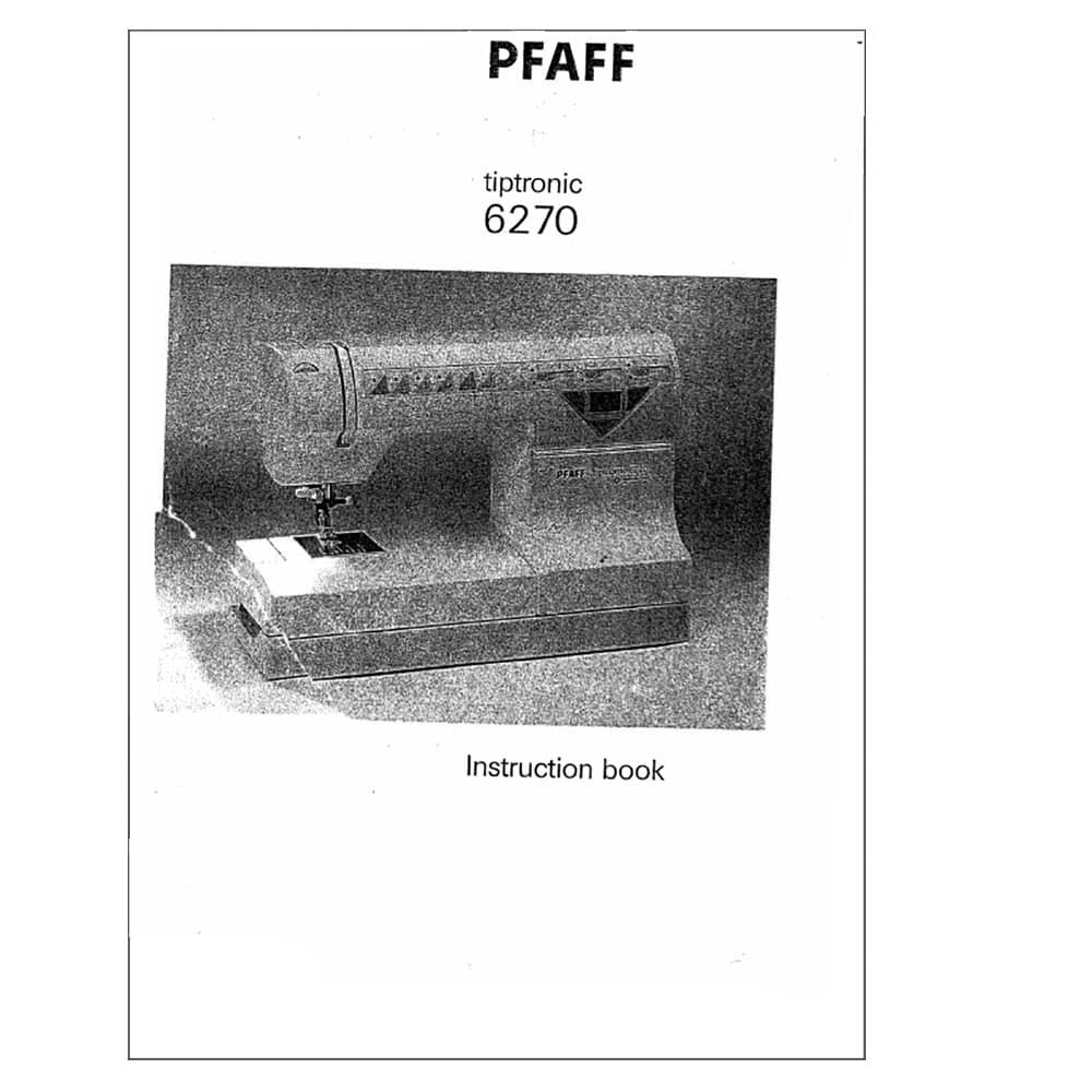 Pfaff Tiptronic 6270 Instruction Manual image # 123407