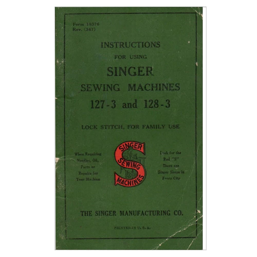 Singer 127-3 Instruction Manual image # 124044