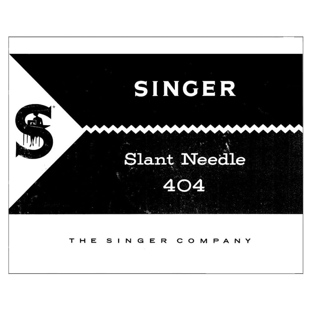 Singer 404 Instruction Manual image # 123776