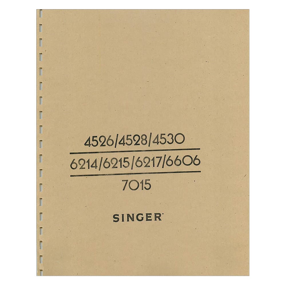 Singer 4528 Instruction Manual image # 124500