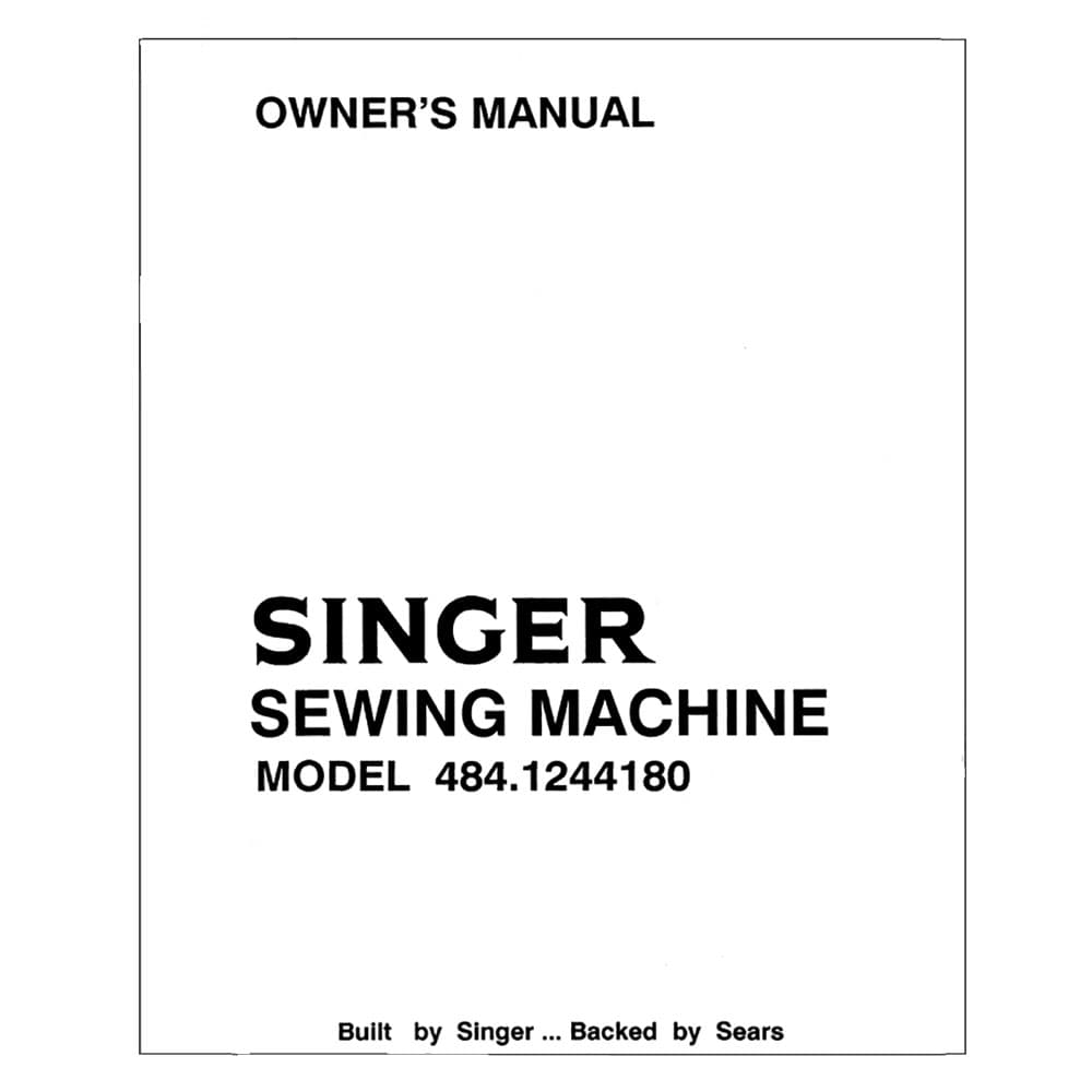 Singer 484.1244180 Instruction Manual image # 124510